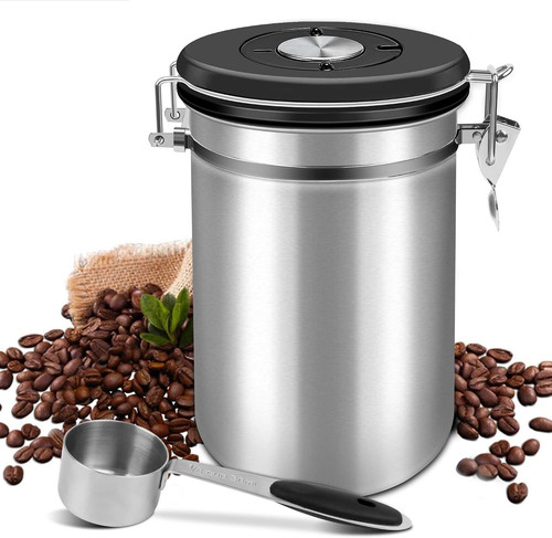 Edelstahl kaffeedose luftdicht - edelstahl,