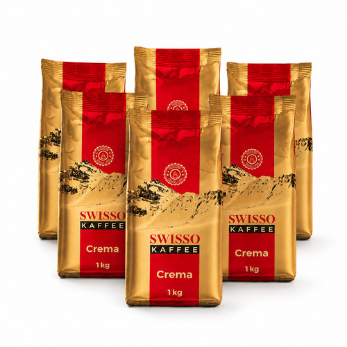 Swisso kaffee crema 6x1kg - crema,