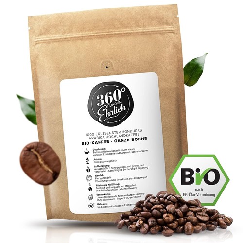 Bio kaffeebohnen 1kg - 1kg, ganze